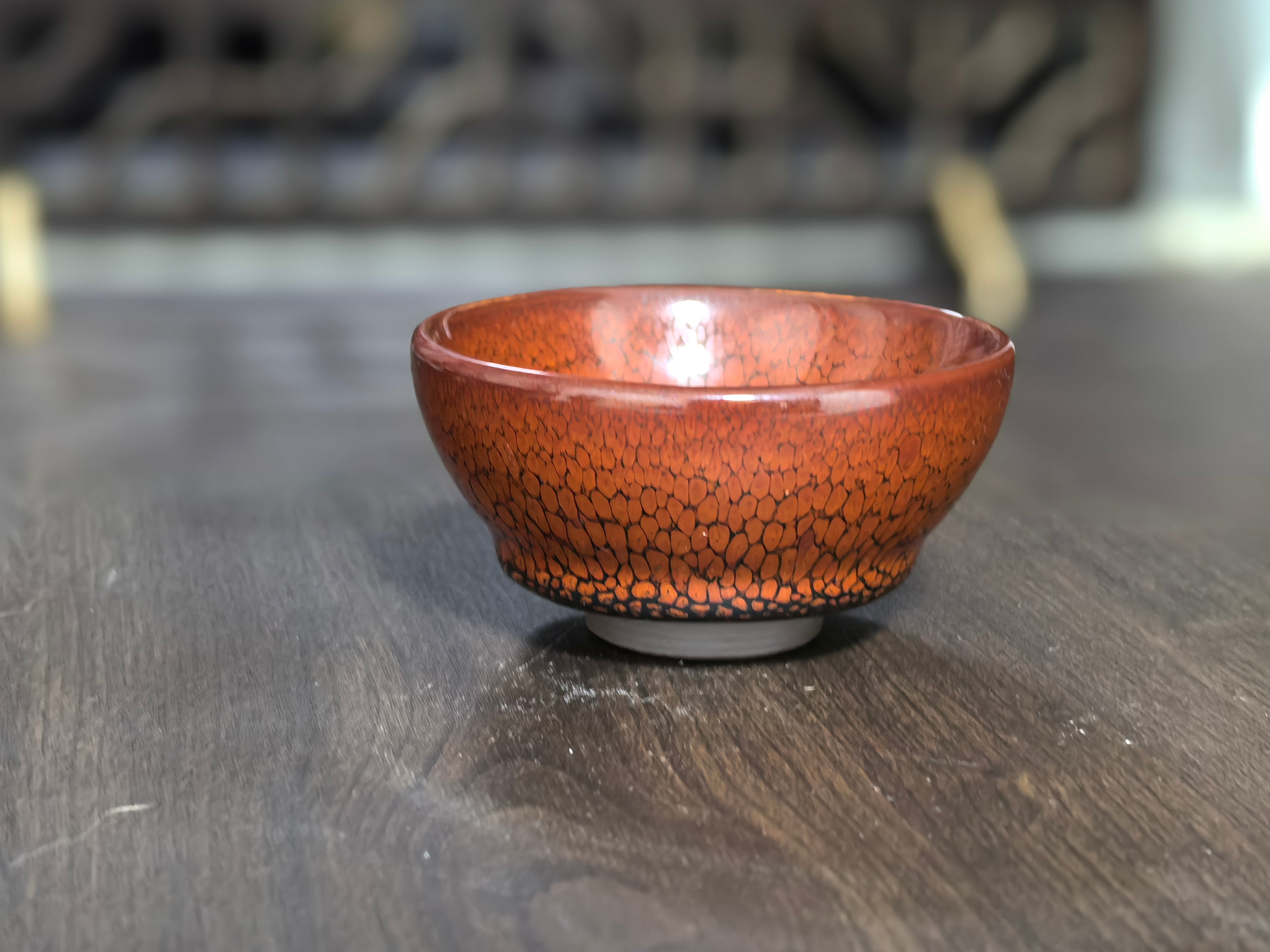 Amber Crackle Glaze Jian Ware Bowl – Rustic Elegance