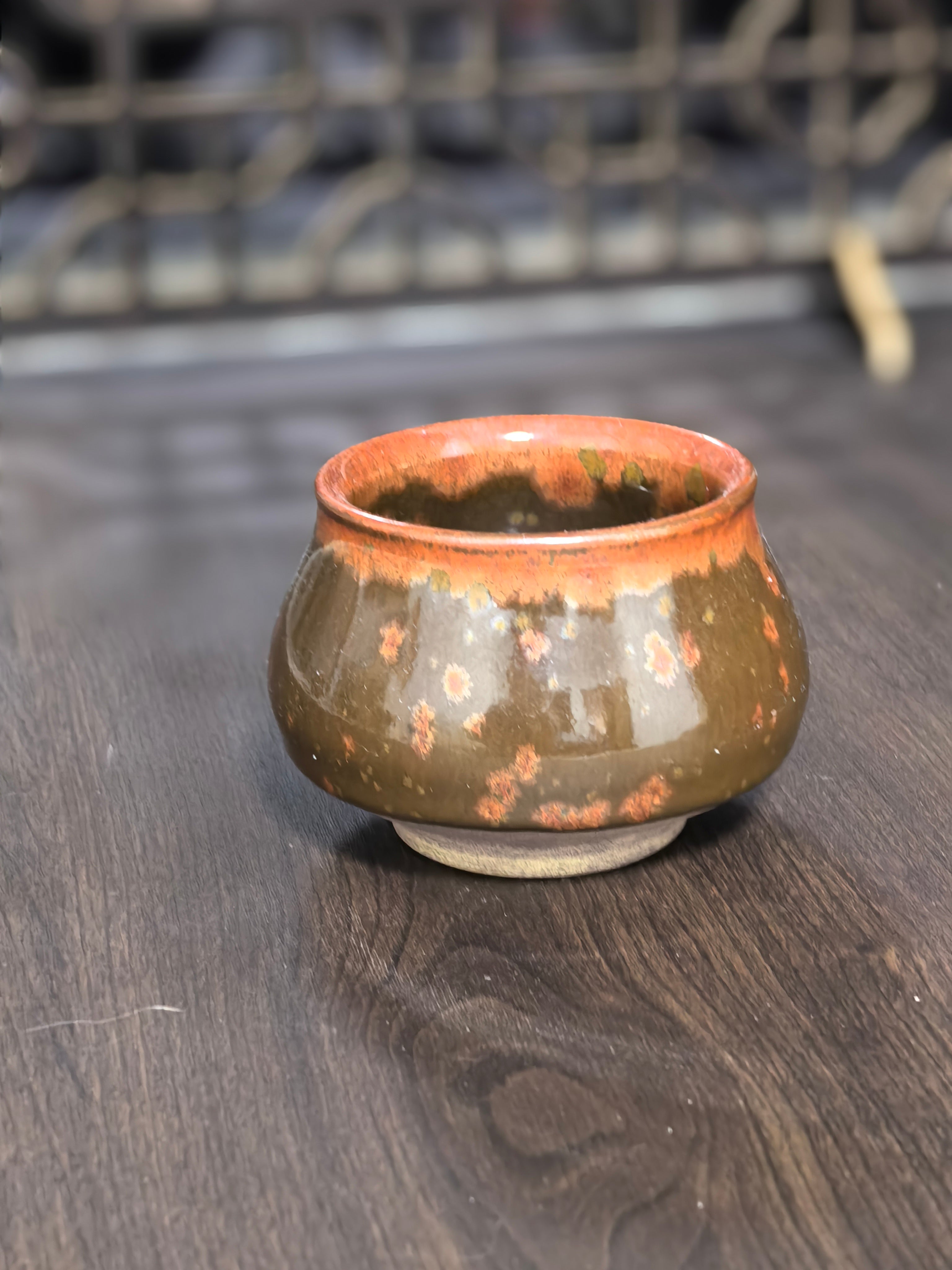 Artisanal Jian Ware Teacup – Partridge Feather Glaze